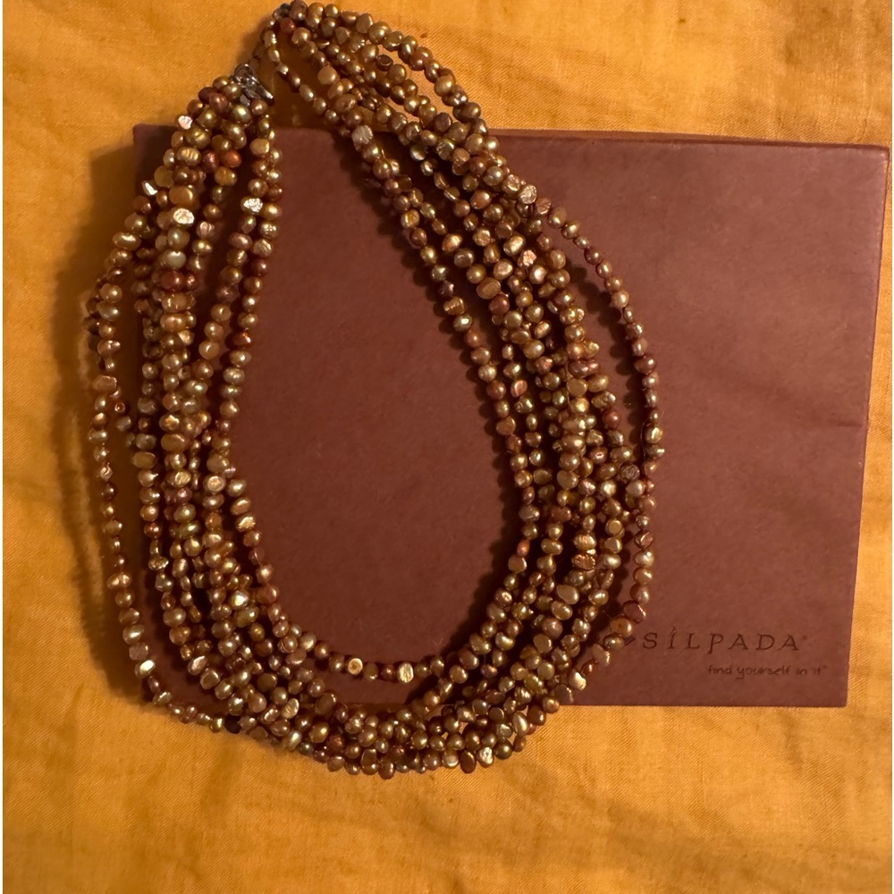 Silpada Copper Pearl Necklace